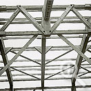 Detailfoto Hallenbau - Dachkonstruktion